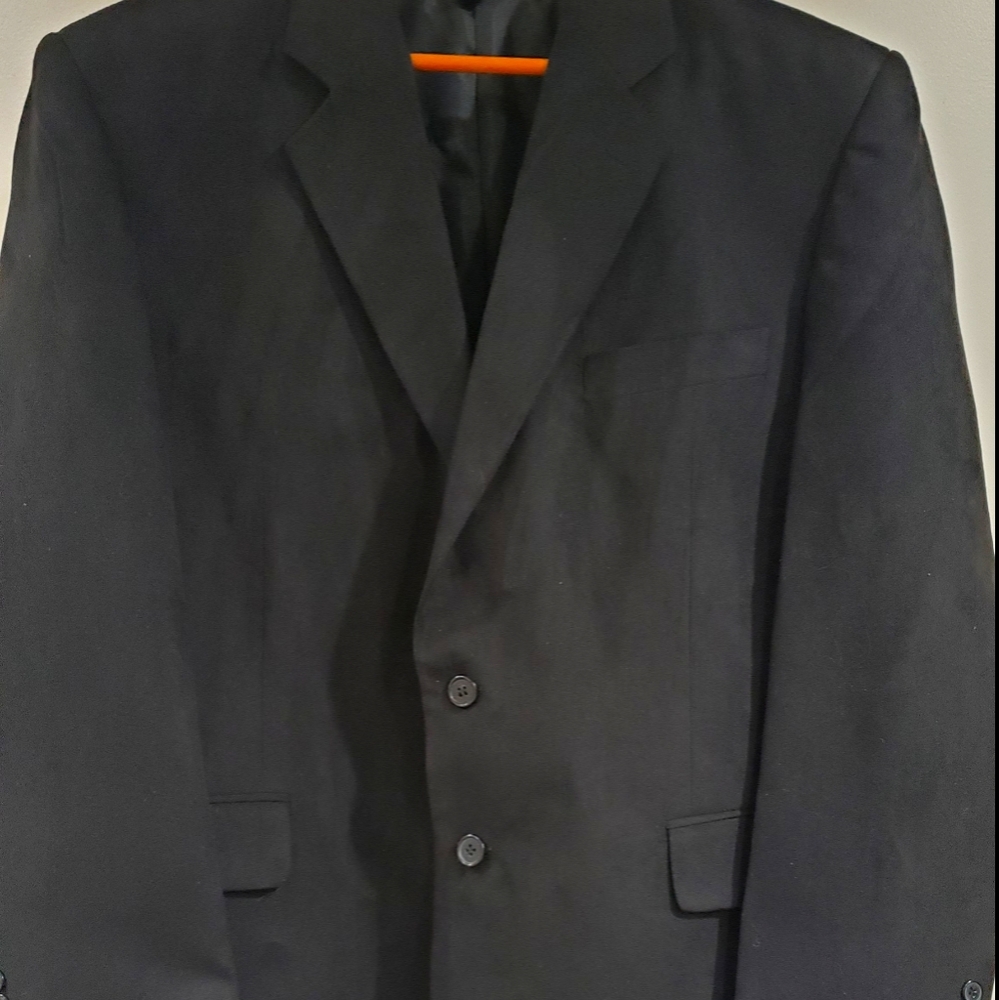 Mens black faux suede jacket